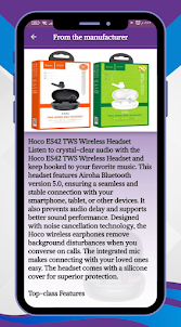 hoco ES54 TWS headsetI Guide