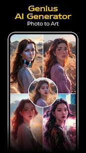 تطبيق Genius: AI Art Photo Editor مهكر 2