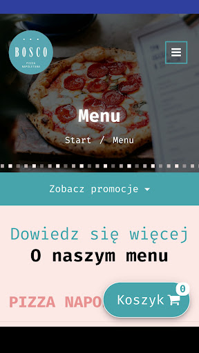 Android application Bosco - Pizza Napoletana screenshort