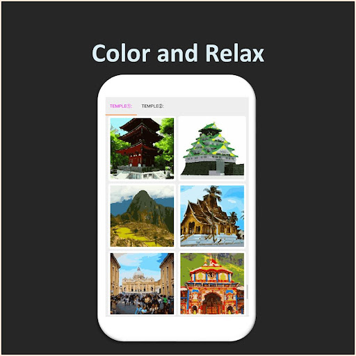 Color by Number - temple Screen 3