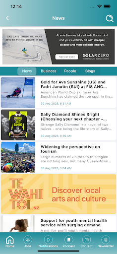 The Wanaka App Screen 2