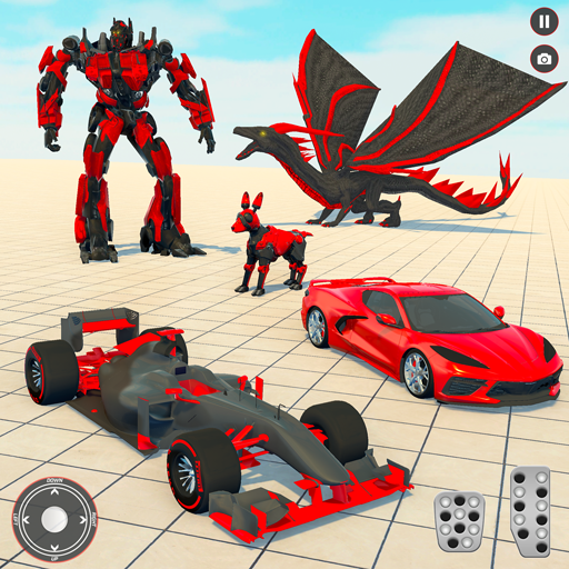 Flying Car Robot Car Games