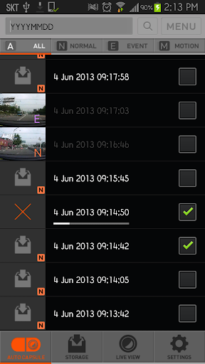 COWON AUTOCAPSULE SmartManager Screen 3
