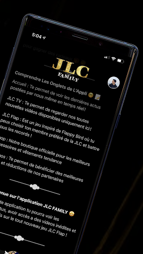 JLC Family App Screen 2