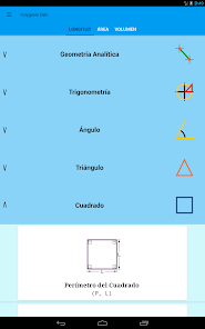 Captura de Pantalla 17 Fórmulas de Geometría android