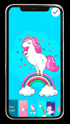 Unicorn Pink Sparkles Girly  W