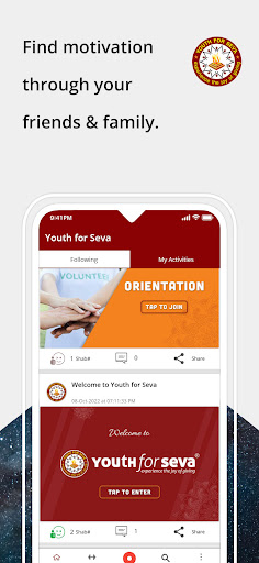 Youth for Seva Screen 2