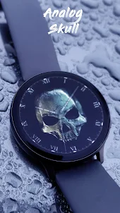 Analog Skull Watch Face
