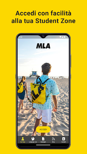 MLA Student Zone Screen 2