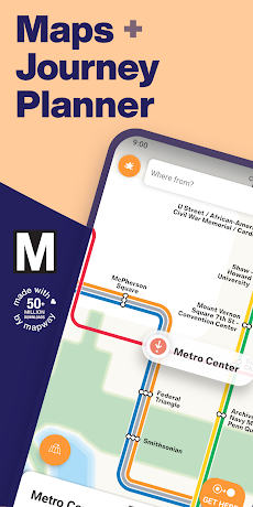 Washington DC Metro Route Mapのおすすめ画像1