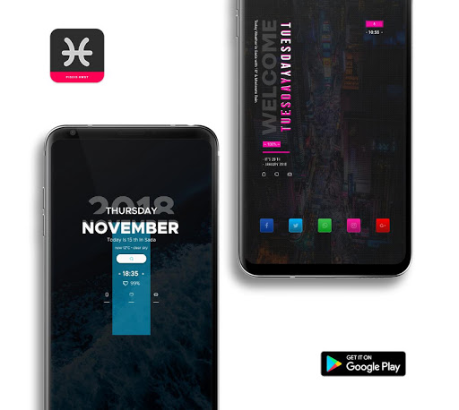 Android application PISCIS W Kwgt screenshort