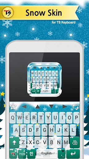 Android application Snow Skin for TS Keyboard screenshort
