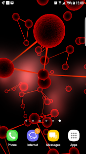 Molecules 3D Live Wallpaper Captura de tela