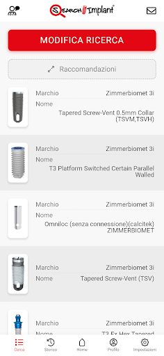 Search Implant App Screen 3