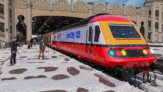 снегу в гору Симулятор поезда