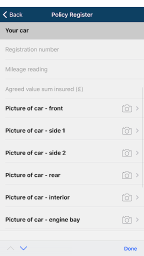 Heritage Insurance App Screen 2