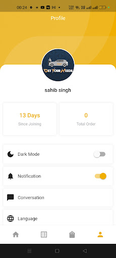 Android application GYN Driver screenshort