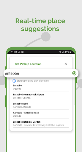 Entebbe Airport Cab Screen 2