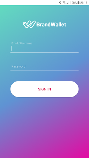 Android application BrandWallet Merchant screenshort