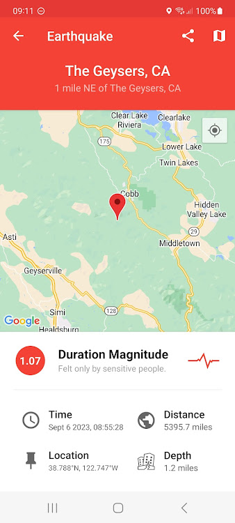 My Earthquake Alerts - Map - 5.8.2 - (Android)