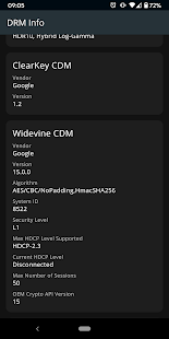 DRM Info Screenshot