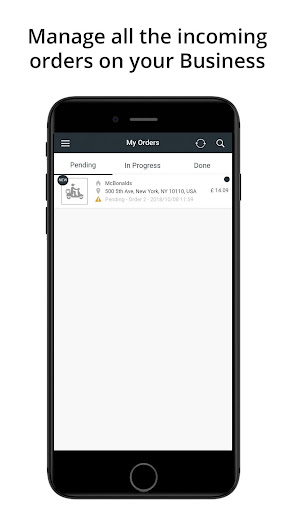Android application My Local Order Manager screenshort