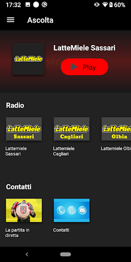 Android application Radio Lattemiele Sardegna screenshort