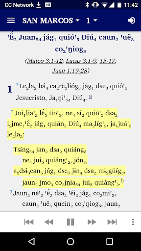 Android application Chinantec Tepetotutla Bible screenshort