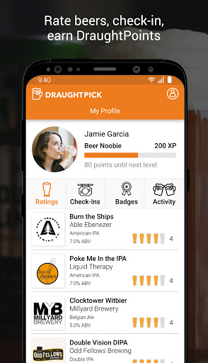 DraughtPick Screen 2