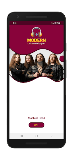 Android application Machine Head Lyrics Wallpaper screenshort