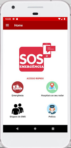 Android application SOS Emergência screenshort