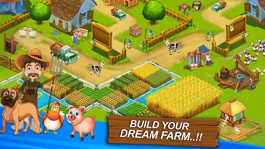 Family Farm Town Farming Games