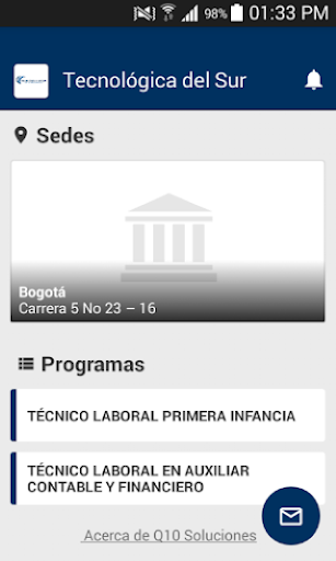 Tecnológica del sur Screen 2
