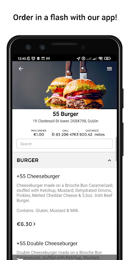 Android application 55 Burger screenshort