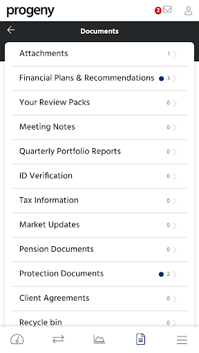 Progeny Client Portal Screen 2