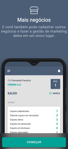 Android application Passou Ganhou Estabelecimento screenshort