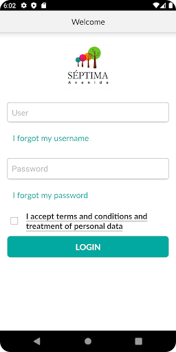 Android application Séptima Avenida screenshort