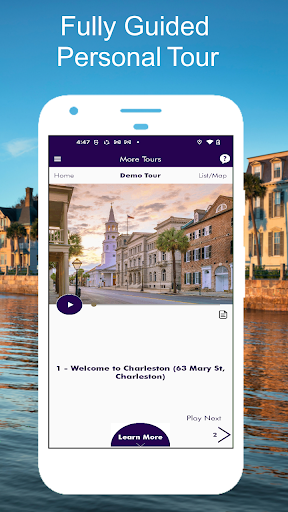 Screenshot of Charleston GPS Audio Guide