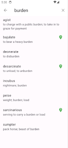 Android application Patois screenshort