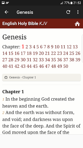 King James Audio Bible - Pro Screen 3