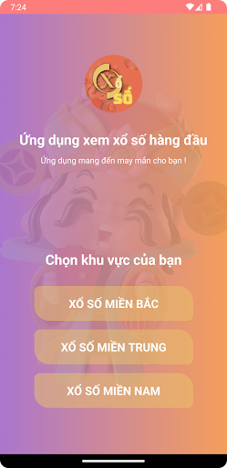 Android application Xổ số may mắn - xổ số live screenshort