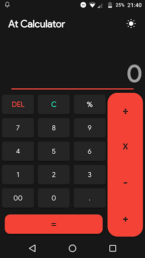 Android application At Calculator screenshort