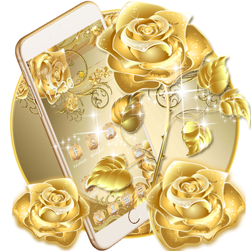 Gold Rose Theme luxury gold