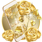 Gold Rose Theme luxury gold icon