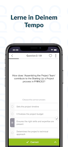 PRINCE2® Exam Trainer Screen 3
