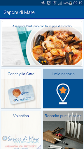 Android application Sapore di Mare screenshort