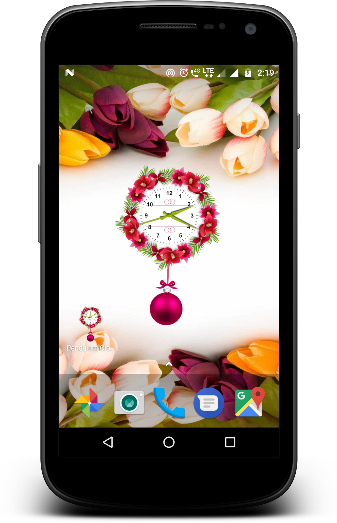 Pendulum clock live wallpaper