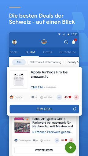 Android application Preispirat - Deals, Gutscheine screenshort