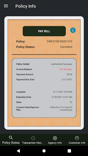 Fenix GA insurance Screen 3