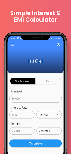 IntCal - Interest Calculator Screen 2